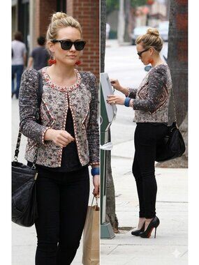 ISABEL MARANT No 1501 Beaded Jacket Floral Liberty Embellished Women  SZ 2